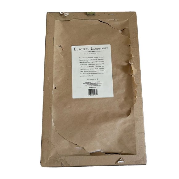 Eiffel Tower Photograph by John Douglas Black Wood Frame 10" x 16.5" Framed - Picture 6 of 7